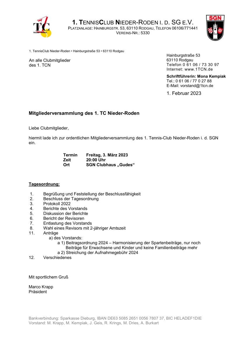 Einladung MV 2023